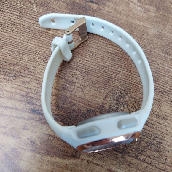 Timex Ironman Watch Women White Rose Gold Tone Digital 10Lap New Battery - Picture 2 of 15